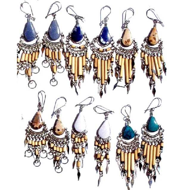 From Peru-Fair Trade-JE27 Details about   4 Options Hand-Crafted Stone Earrings-Hippie Style 