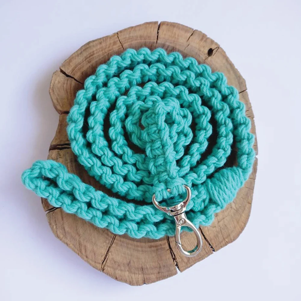 Cotton Light Green Macrame Dog Leash Supplier Buy Cotton Green
