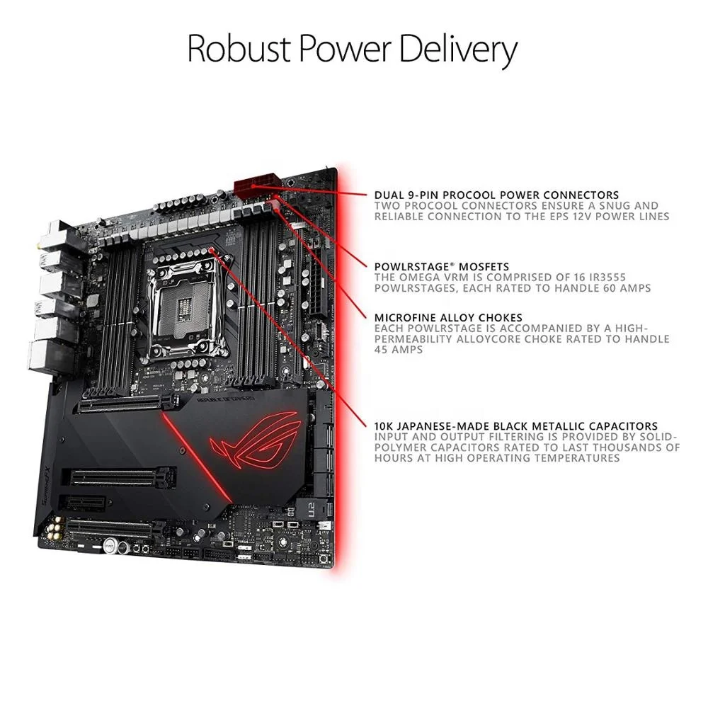 中古 ASUS ATX Intel X299 ROG RAMPAGE VI EXTREME OMEGA マザーボード