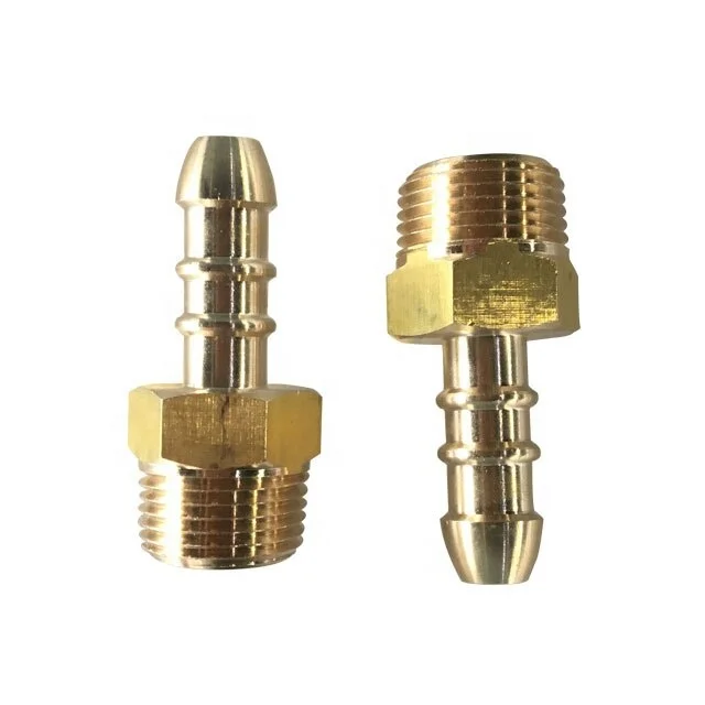 1/8 inch x 3.5 Nipple Brass Pipe Fitting NPT male thread air water gas fuel