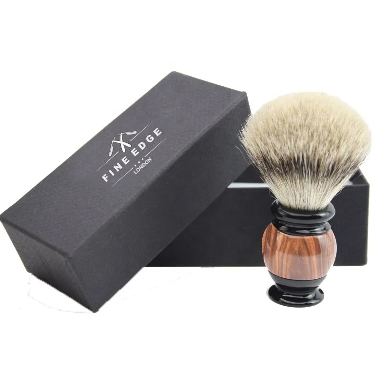 Olivewood Handle With Silvertip Badger Hair Shaving Brush Buy Cheap