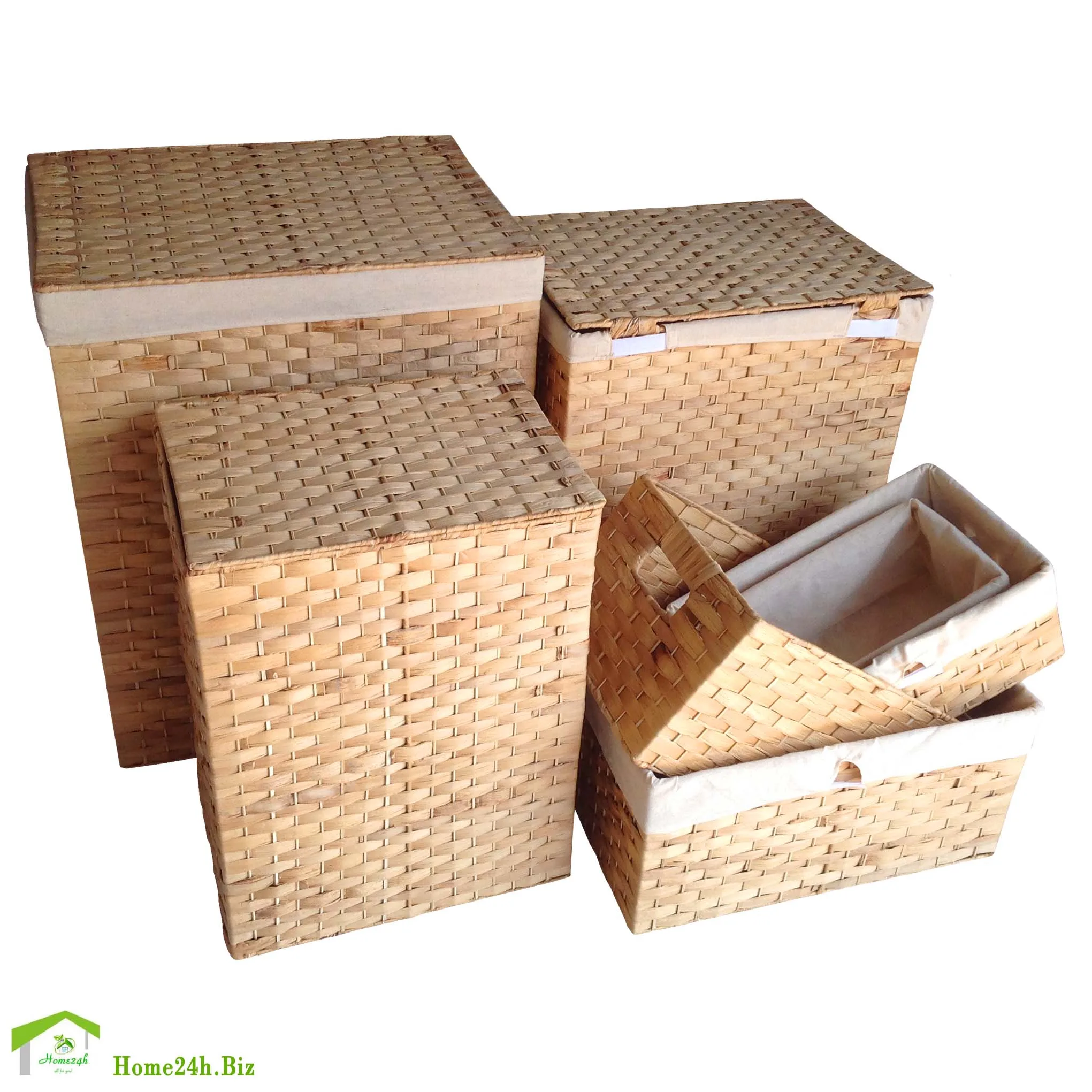 Water Hyacinth Wicker Laundry Hamper Liner Basket Set S 7 Buy Large Wicker Laundry Baskets Cheap Wicker Laundry Basket Natural Wicker Laundry Basket Product On Alibaba Com