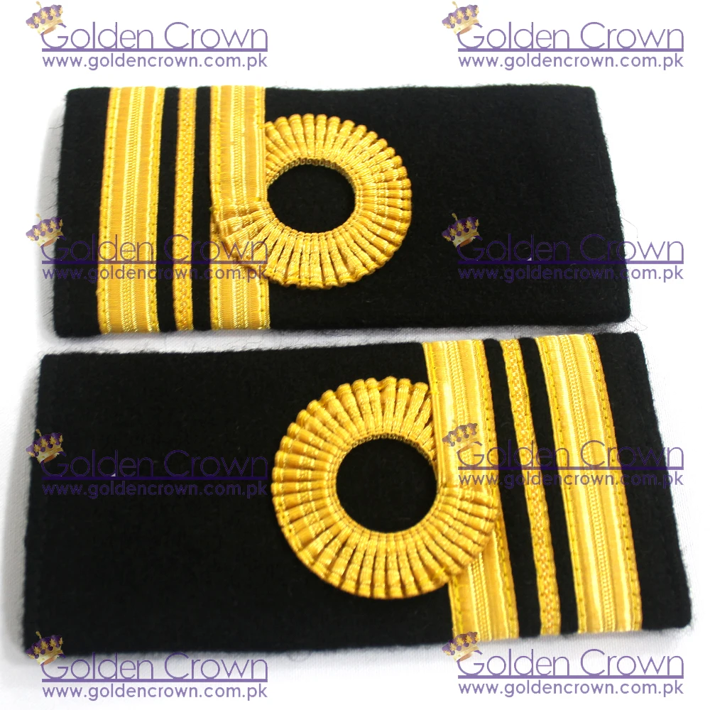 French Lace Royal Officers Rank Slides Epaulettes | Navy Ranks Slide ...