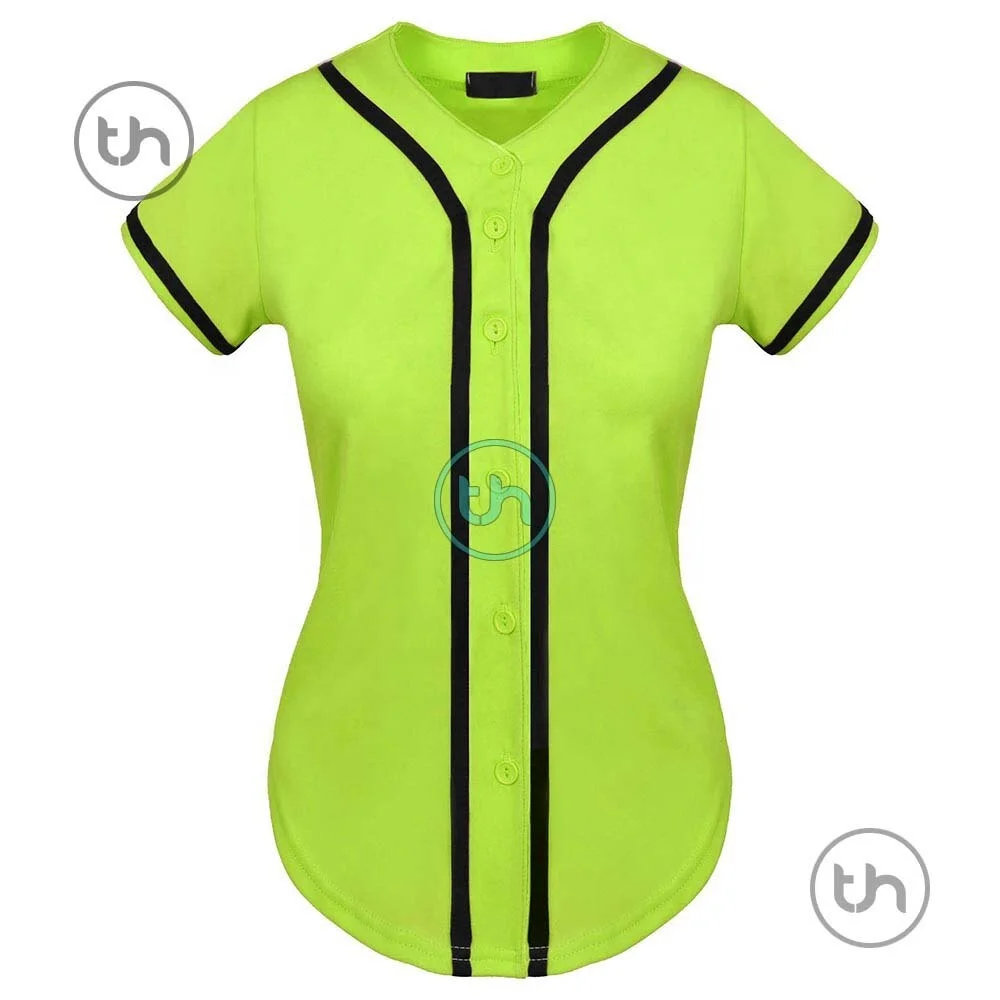 blank full button baseball jerseys