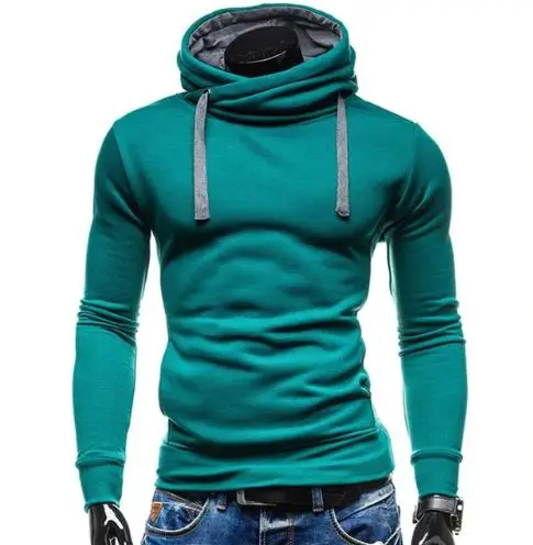 High Quality Hoodies Men Brand Solid 