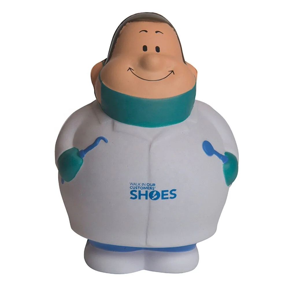 Squishy Stressball Branded Customized Memory Foam Stress Ball Dentist Bert