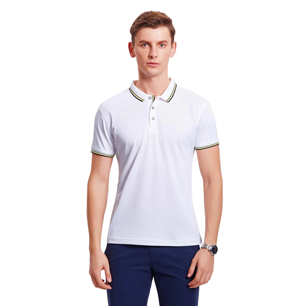 white t shirt men polo