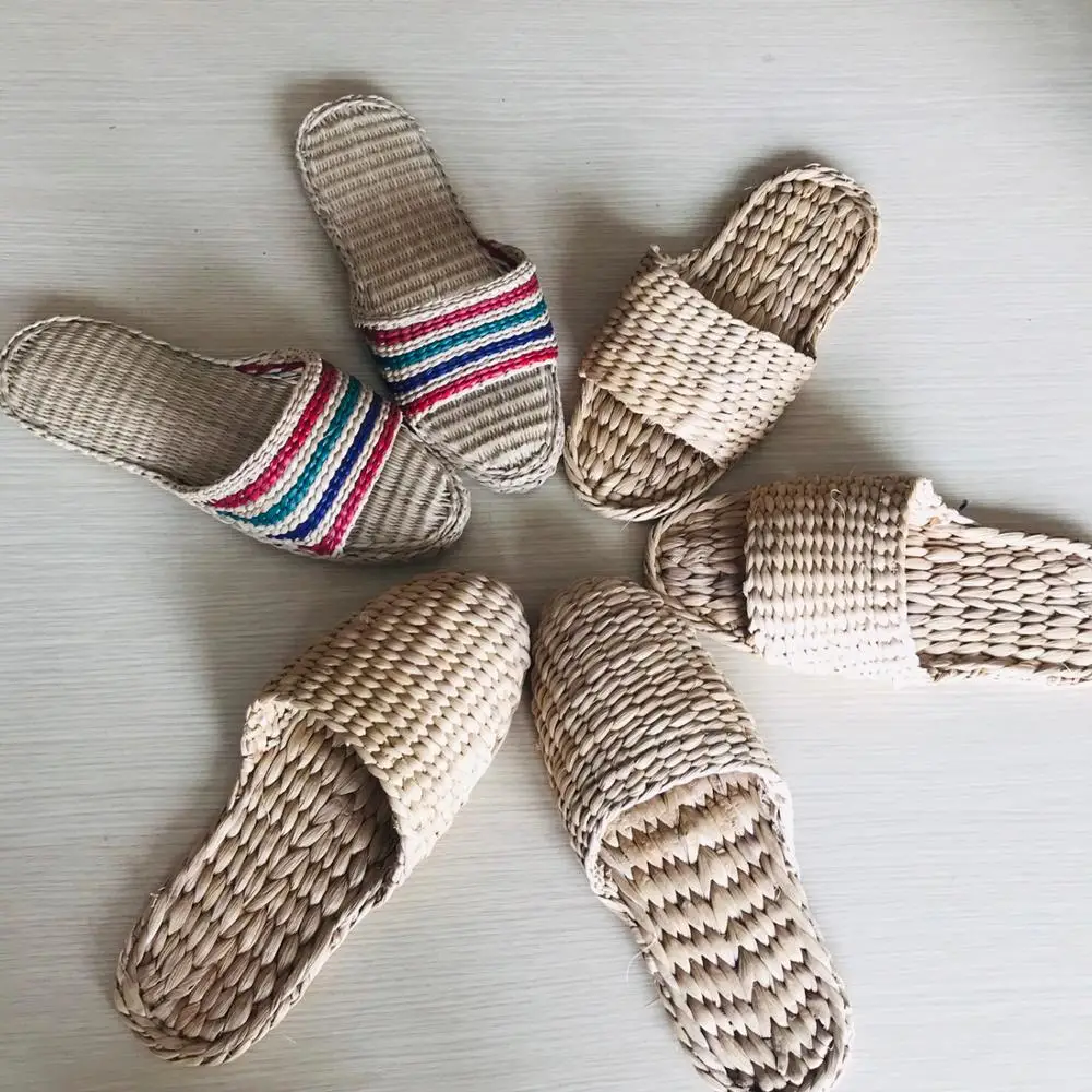 Handmade Water Hyacinth Slipper for Relaxing Life