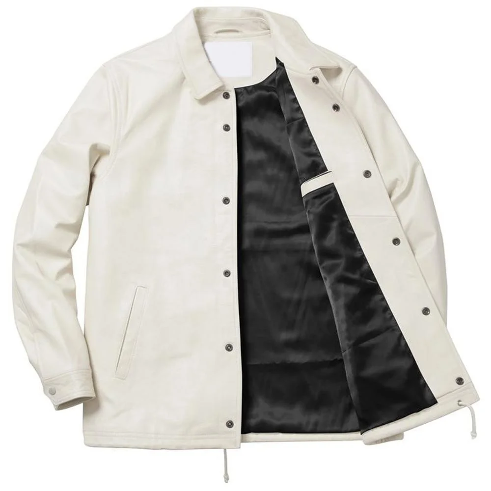 mens white coach jacket