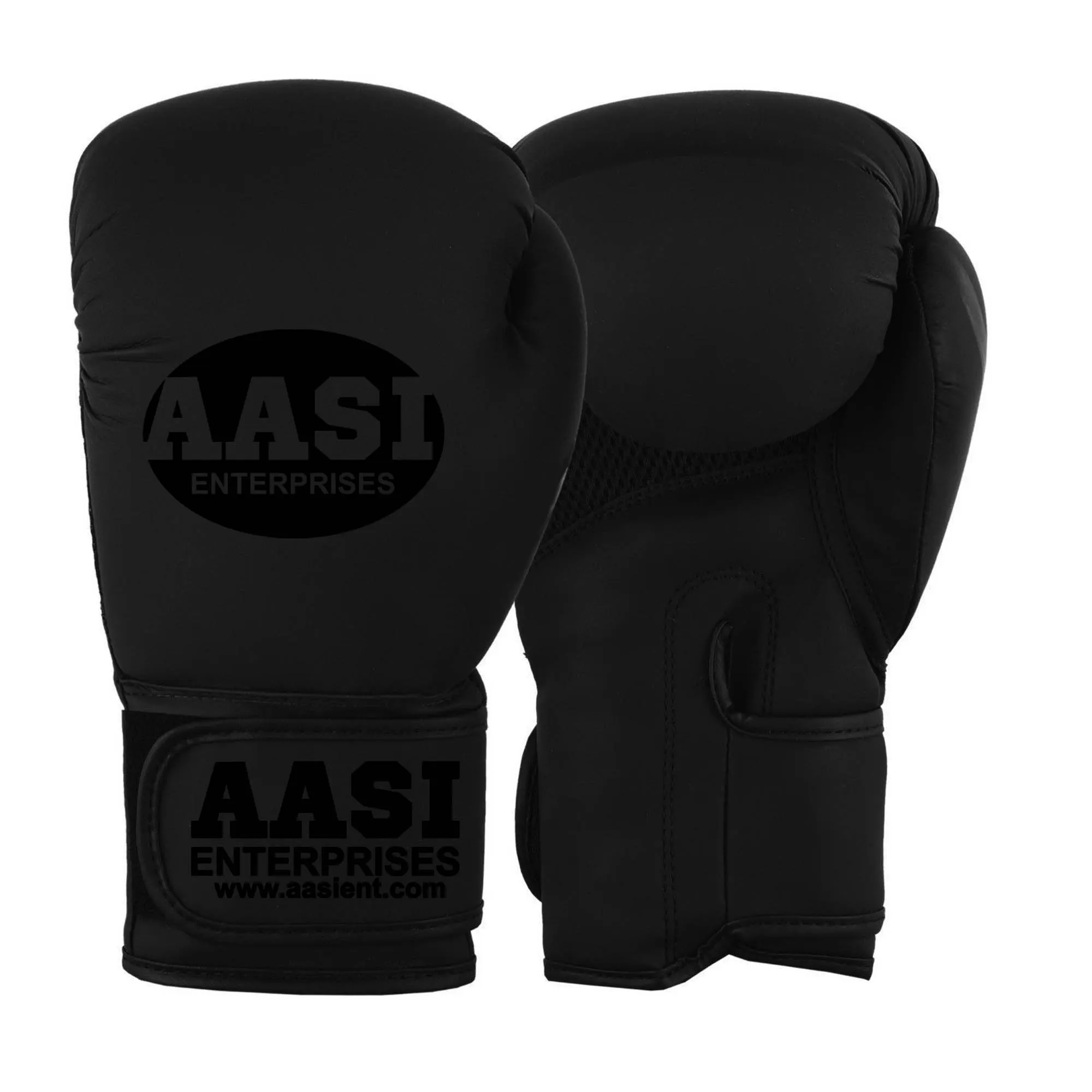 Boxing Gloves Black Matte 10oz 12oz 14oz 16oz Training Sparring Punch Bag Mitts 