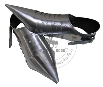 ANTIQUEMEDIEVAL Paire de chaussures de chevalier médiéval Sabaton en acier