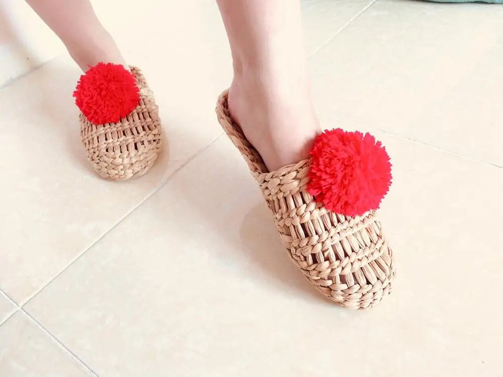 Handmade Water Hyacinth Slipper for Relaxing Life