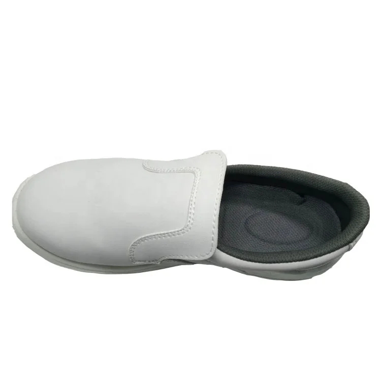 Hook & Loop Fastener Safety Shoes G3595 Antistatic Type (White & Navy Blue)  | MIDORI ANZEN | MISUMI Thailand