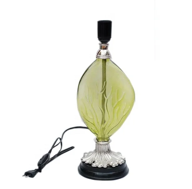 DESIGNER GREEN GLASS DESK LAMP