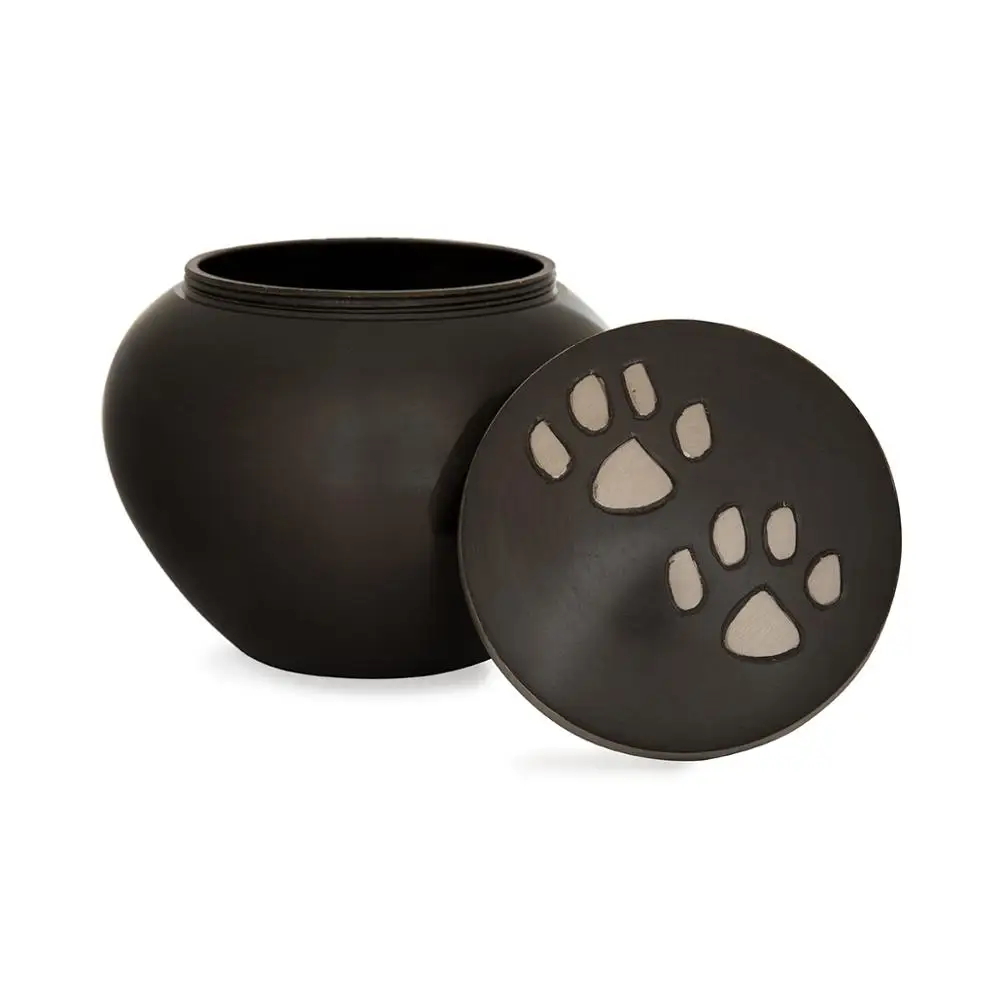 Urn For Pet Ashes Paw Print Urns For Animals Metal Size Customized