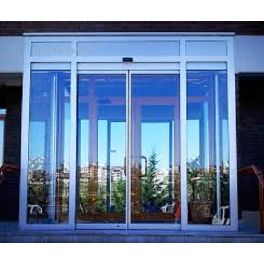 Automatic Sensor Glass Sliding Door / Aluminium Frame Automatic Door