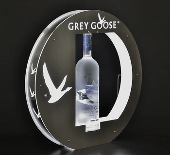 Source New Shaped Bottle Blue Base Etched Acrylic Back Panel Goose VX  Glorifier on m.