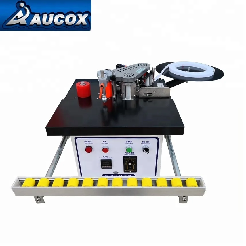 MY-07 30 кг вес мини ручной древесины кромкооблицовочная машина с легким двойным клеем Крышка Для портативный раздвижной ролик