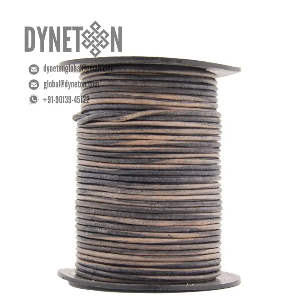 2.5mm Round Leather Cord - Dyneton Global