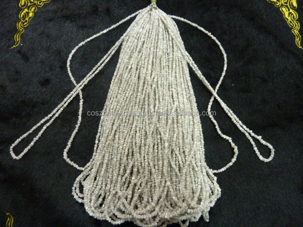 Wholesale Price Coszcatl Exports Natural Real Diamonds Raw Rough Bead 2-4 mm 15 Inch Strand Blue White Light Brown Model