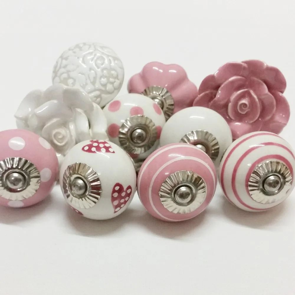 Hot Sale Ceramic Knobs Wholesale Decorative Colorful Knobs For