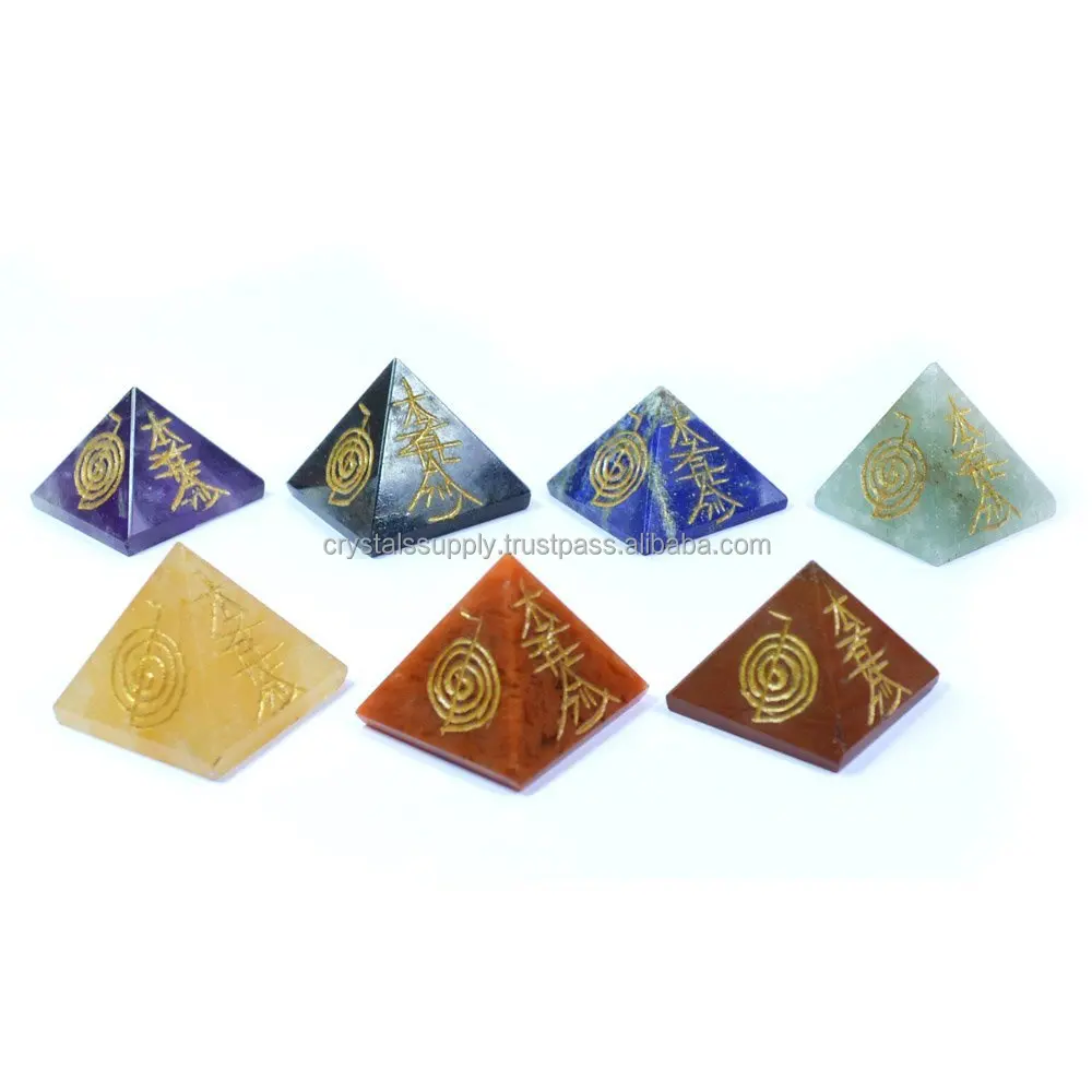 レイキシンボル刻印7チャクラピラミッドセット 卸売チャクラストーンシンボルセット Buy 刻まチャ石卸売クリスタルピラミッド ポイント 卸売クリスタルクリスタルから販売のための供給 卸売チャクラレイキセット卸売形而上学製品 Product On Alibaba Com