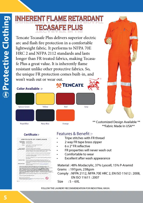 Best Selling Top Quality Tecasafe Plus Flame Fire Retardant Nomex ...