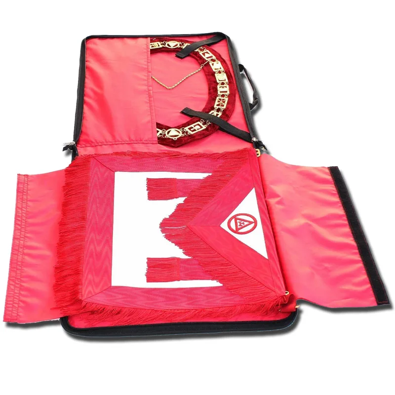 Masonic Regalia Collar and Apron Bag Case Red-1