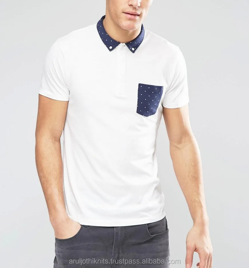 100% coton Anchor Imprimé Gris Polo Shirt 