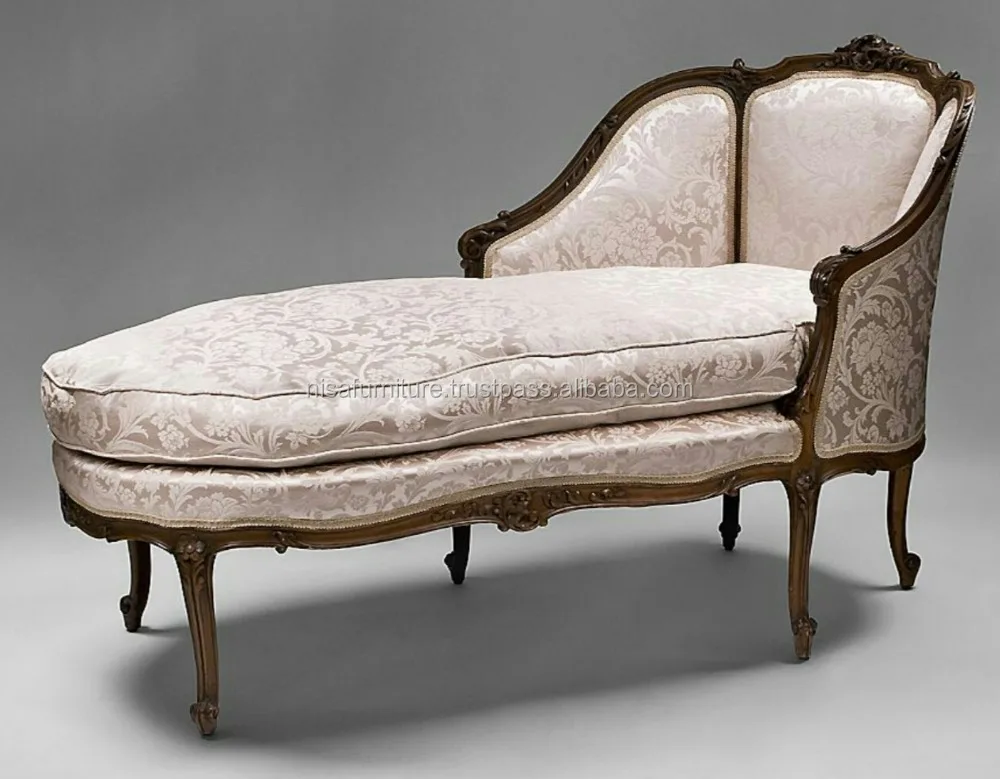 Stunning French Louis XV Reproduction Furniture Chaise Lounge Sofa
