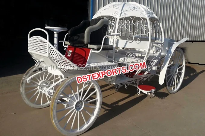 英語版シンデレラ馬車 木製＆金属製 軽量 インド式結婚馬車 メーカー