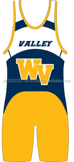 Custom Sublimated Knitted Wrestling Singlets Plus Size Tank Top with Custom Designs