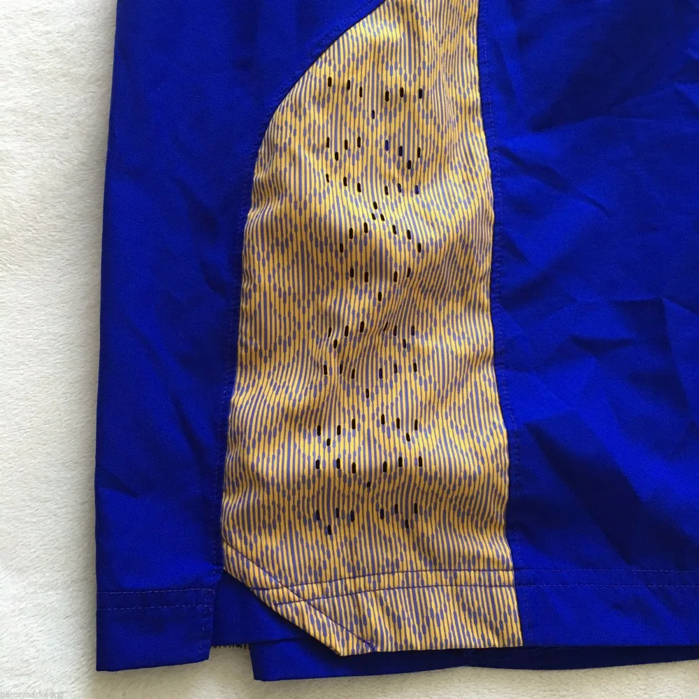 Dry Fit Blue \u0026 Gold Basketball Shorts 