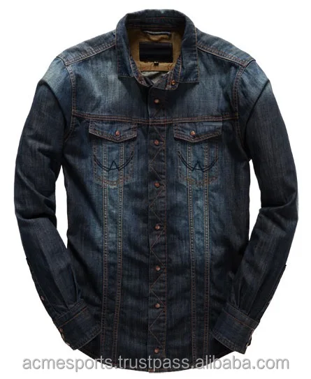 denim shirt men 2016