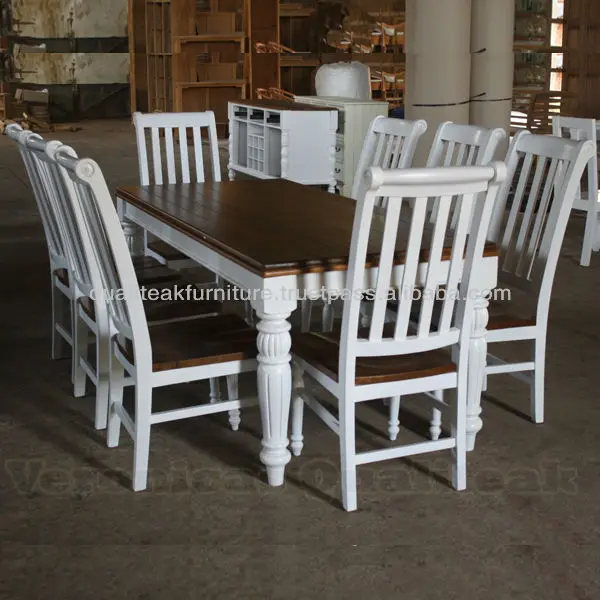 Antike Esstisch Sets Weiss Lackierte Prove Nzalische Mobel Buy Antique Dining Table Sets Antique White Dining Room Furniture Sets Indonesian Furniture Factory Product On Alibaba Com