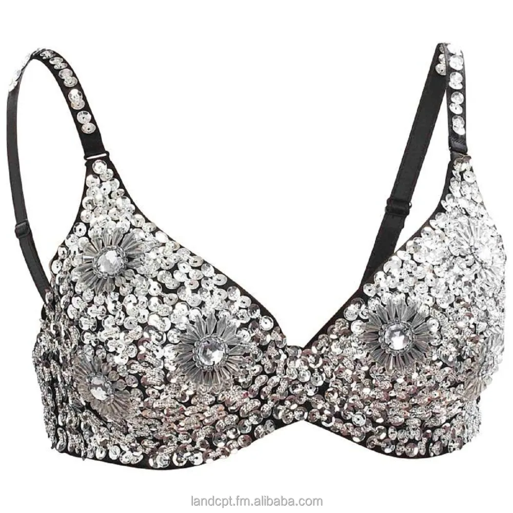 sequin bra