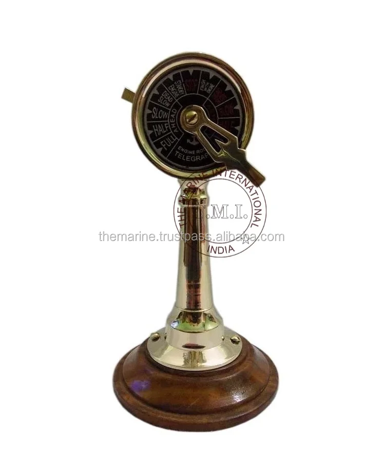 Vintage Brass Ship Telegraph 6" Nautical Ships Engine Order Telegraph