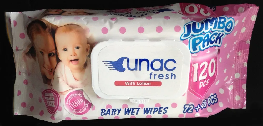 Свежие влажные салфетки Unac