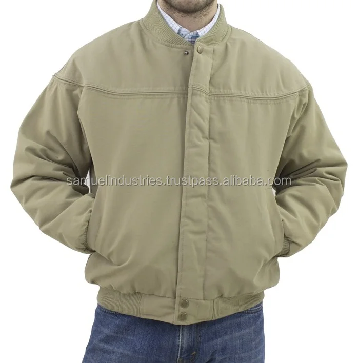 khaki color bomber jacket