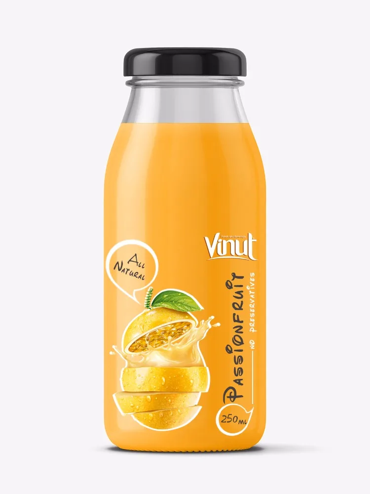 100% Orange Juice 250ml Glass Bottle