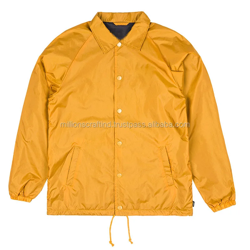 yellow coach jacket mens