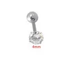4mm CZ silver