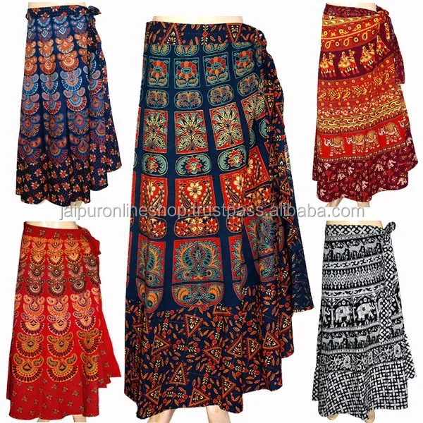 summer wrap around skirts