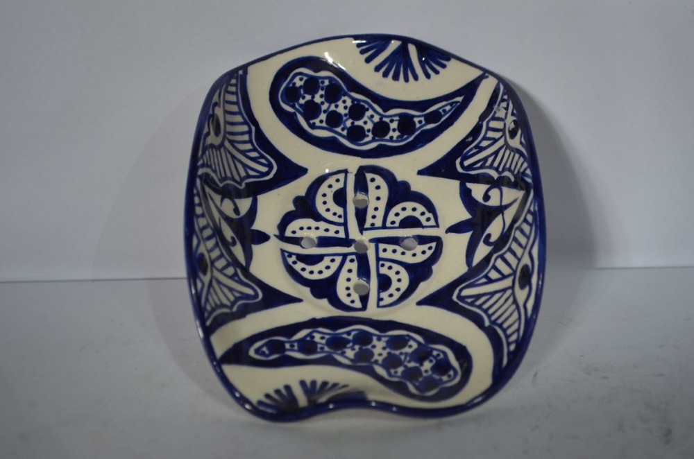 
Декоративная мыльница, изготовленная марокканскими горшками 