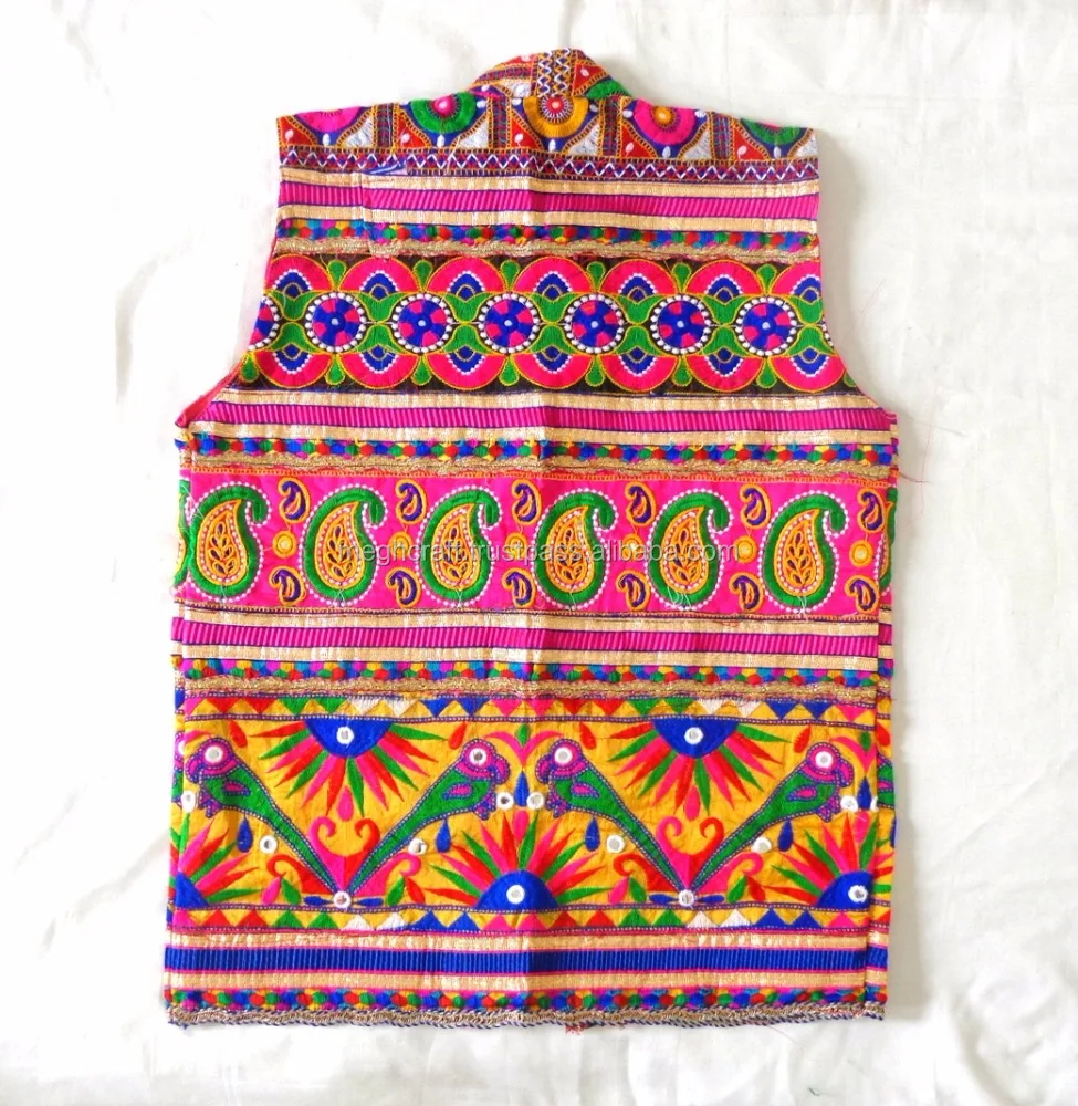Kutch Embroidery Gujarati Koti Jacket Wholesale Boho Gypsy Banjara