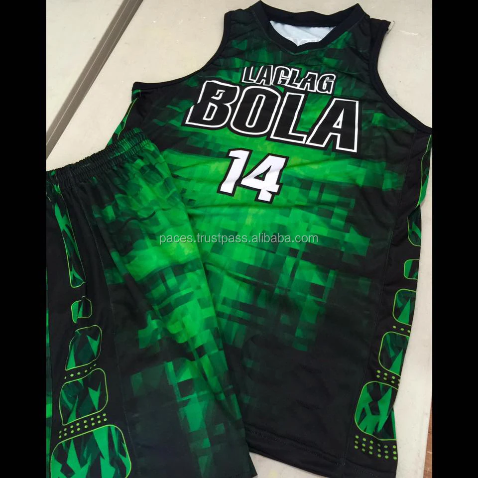 green basketball jersey sublimation