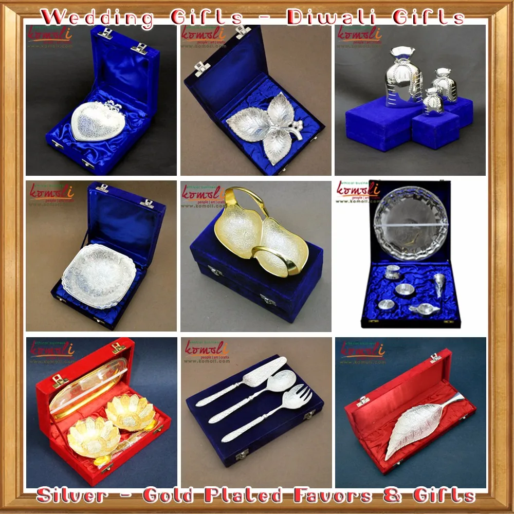 German Silver Return Gifts Online | Silver Trays for Corporate Gifts - The  One Shop