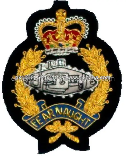 Custom Gold Bullion Badge Patch Oem Wholesale Embroidery Bullion Crest ...