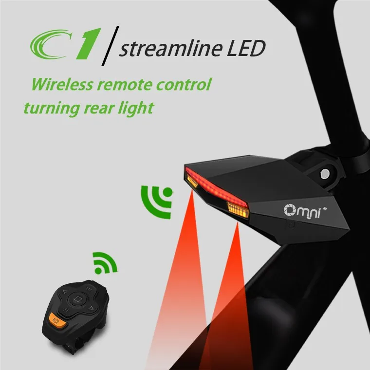 Luz Led delantera y trasera para bicicleta, faro con Control