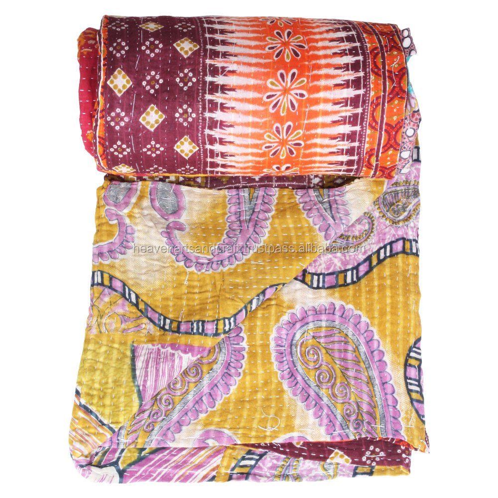 Kantha Quilt Gudari Gd008 Quilt Gudari Indian Vintage Kantha Heavy